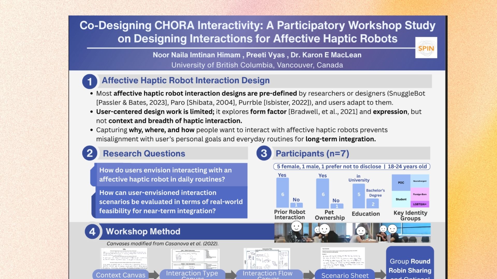 Co-Designing Touch for CHORA Haptic Robot
